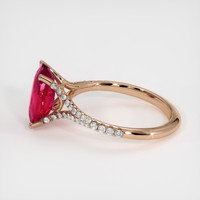 3.00 Ct. Ruby Ring, 14K Rose Gold 4