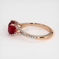 2.76 Ct. Ruby Ring, 14K Rose Gold 4