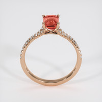 1.13 Ct. Padparadscha Sapphire Ring, 14K Rose Gold 3
