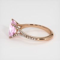 3.07 Ct. Pink Sapphire Ring, 14K Rose Gold 4