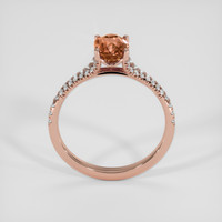 1.46 Ct. Orangish Brown Sapphire Ring, 14K Rose Gold 3
