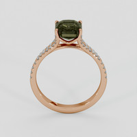 2.97 Ct. Color Change Sapphire Ring, 14K Rose Gold 3