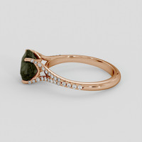 2.97 Ct. Color Change Sapphire Ring, 14K Rose Gold 4