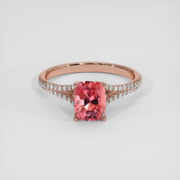 2.03 Ct. Padparadscha Sapphire Ring, 18K Rose Gold 1