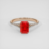 2.81 Ct. Ruby Ring, 18K Rose Gold 1