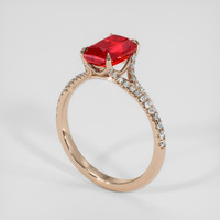 2.81 Ct. Ruby Ring, 18K Rose Gold 2