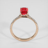 2.81 Ct. Ruby Ring, 18K Rose Gold 3