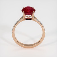 2.76 Ct. Ruby Ring, 18K Rose Gold 3