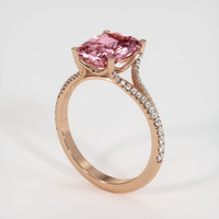 2.89 Ct. Sapphire Ring, 18K Rose Gold 2