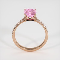 2.04 Ct. Pink Sapphire Ring, 18K Rose Gold 3
