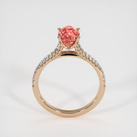 2.01 Ct. Padparadscha Sapphire Ring, 18K Rose Gold 3
