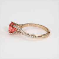 2.01 Ct. Padparadscha Sapphire Ring, 18K Rose Gold 4