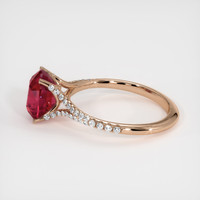 2.75 Ct. Ruby Ring, 18K Rose Gold 4