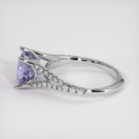 2.17 Ct. Violet Sapphire Ring, 10K White Gold 4