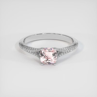 1.11 Ct. Pink Sapphire Ring, 10K White Gold 1