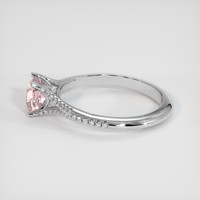 1.11 Ct. Pink Sapphire Ring, 10K White Gold 4
