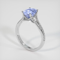 2.48 Ct. Violet Sapphire Ring, 10K White Gold 2