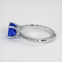 3.04 Ct. Blue Sapphire Ring, 14K White Gold 4