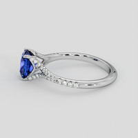 1.58 Ct. Blue Sapphire Ring, 14K White Gold 4