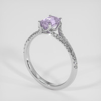 0.97 Ct. Purple Spinel Ring, 14K White Gold 2