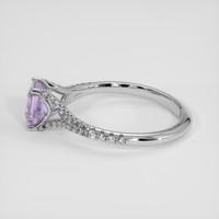 0.97 Ct. Purple Spinel Ring, 14K White Gold 4
