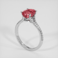 2.50 Ct. Padparadscha Sapphire Ring, 14K White Gold 2