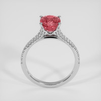 2.50 Ct. Padparadscha Sapphire Ring, 14K White Gold 3