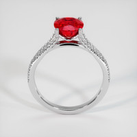 2.21 Ct. Ruby Ring, 14K White Gold 3