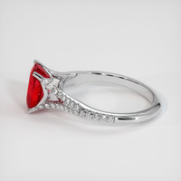 2.21 Ct. Ruby Ring, 14K White Gold 4