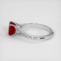 1.64 Ct. Ruby Ring, 14K White Gold 4