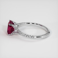 2.07 Ct. Ruby Ring, 14K White Gold 4