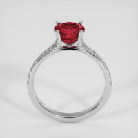2.03 Ct. Ruby Ring, 14K White Gold 3
