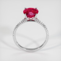 3.00 Ct. Ruby Ring, 14K White Gold 3