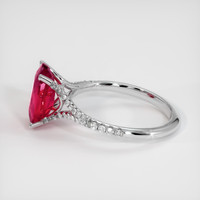 3.00 Ct. Ruby Ring, 14K White Gold 4