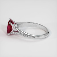 2.20 Ct. Ruby Ring, 14K White Gold 4