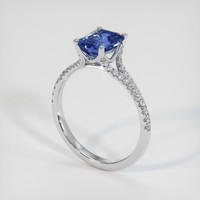 1.22 Ct. Bi Color Sapphire Ring, 14K White Gold 2
