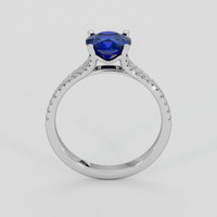 1.56 Ct. Blue Sapphire Ring, 14K White Gold 3