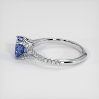 1.05 Ct. Blue Sapphire Ring, 14K White Gold 4