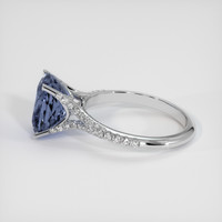 3.53 Ct. Sapphire Ring, 14K White Gold 4