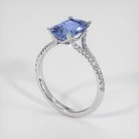 2.25 Ct. Sapphire Ring, 14K White Gold 2