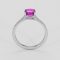1.30 Ct. Purplish Pink Sapphire Ring, 14K White Gold 3