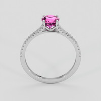 1.04 Ct. Pink Sapphire Ring, 14K White Gold 3