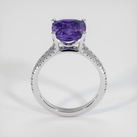 4.04 Ct. Bi Color Sapphire Ring, 14K White Gold 3