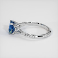 1.49 Ct. Bi Color Sapphire Ring, 14K White Gold 4