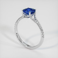 0.84 Ct. Bi Color Sapphire Ring, 14K White Gold 2