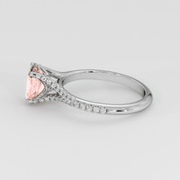 1.62 Ct. Padparadscha Sapphire Ring, 14K White Gold 4