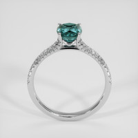 1.36 Ct. Bluish Green Sapphire Ring, 14K White Gold 3