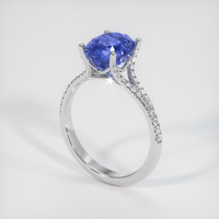 4.13 Ct. Color Change Sapphire Ring, 14K White Gold 2