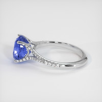 4.13 Ct. Color Change Sapphire Ring, 14K White Gold 4