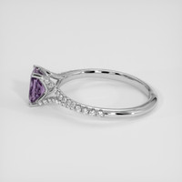 0.79 Ct. Purple Sapphire Ring, 14K White Gold 4
